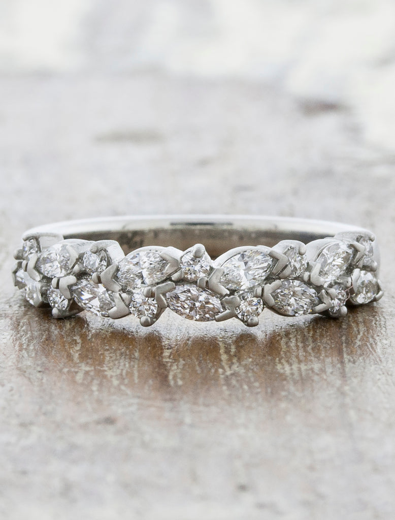 Unique Diamond Leaf Ring Jewelry Gift For Her Leaves Sterling Silver  Women's Open Ring | Fashion Rings | Accessories- ByGoods.Com